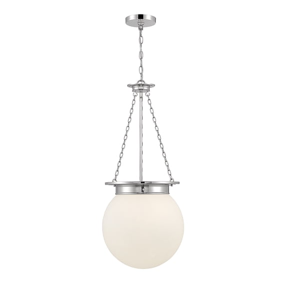 Manor 3-Light Pendant in Polished Nickel