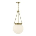thumbnail image 1 of Warm Brass Three Light Pendant from the Manor Collection, 1 of 6