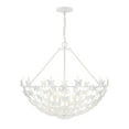 thumbnail image 1 of Bisque White Six Light Pendant from the Birch Collection, 1 of 6