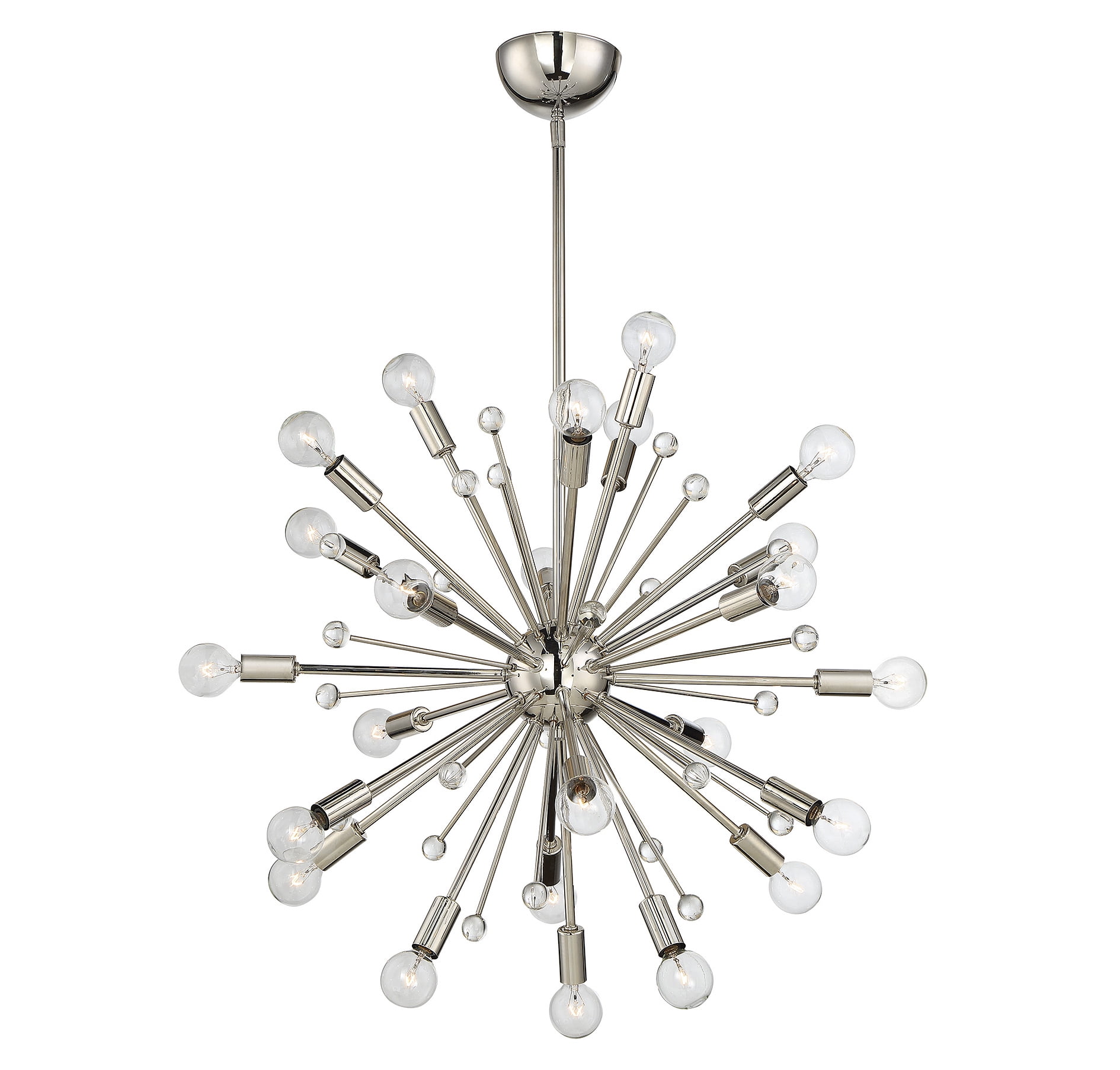 Galea 24-Light Polished Nickel Sputnik Chandelier