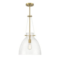 Foster 1-Light Pendant in Warm Brass