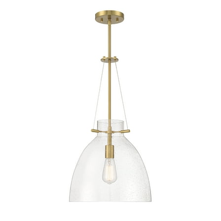 Foster 1-Light Pendant in Warm Brass