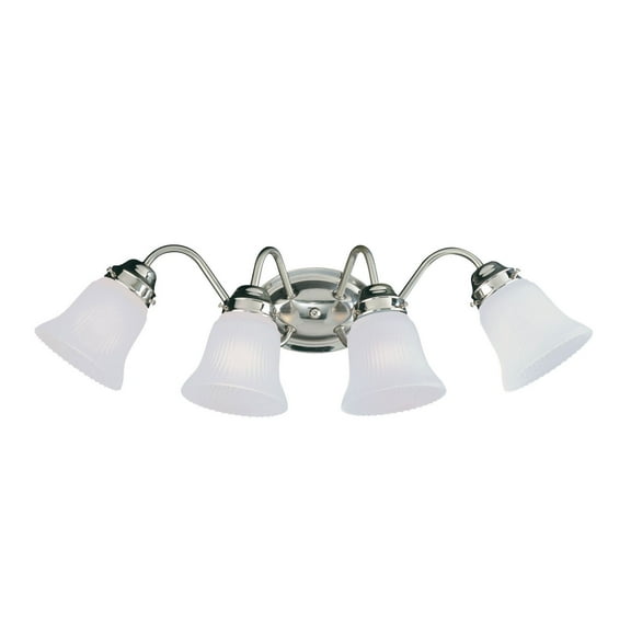 Brighton 4-Light Bathroom Vanity Light in Satin Nickel