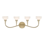 Savoy House 8-5081-4-127 Florena 4 Light 31" Wide Vanity Light - Noble Brass