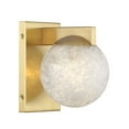 thumbnail image 1 of Savoy House 9-1017-1-322 Darien 1-Light Wall Sconce in Warm Brass, 1 of 7