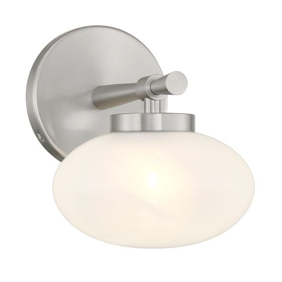 Savoy House 9-1050-1-SN Barrow 1-Light Wall Sconce in Satin Nickel