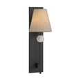thumbnail image 1 of Travis 1-Light Wall Sconce in Matte Black, 1 of 5