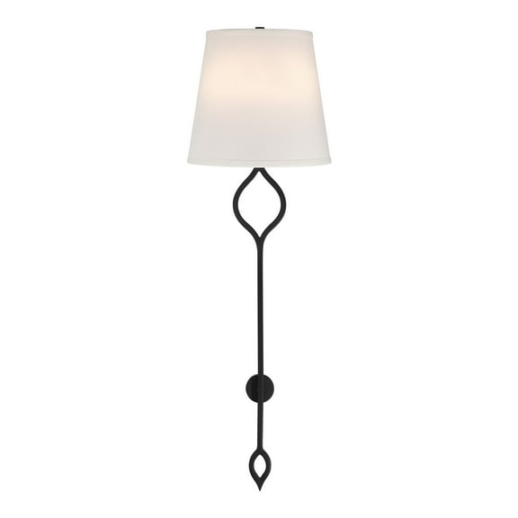 Roxbury 2-Light Wall Sconce in Matte Black