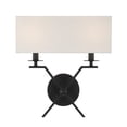 thumbnail image 1 of Arondale 2-Light Wall Sconce in Matte Black, 1 of 5