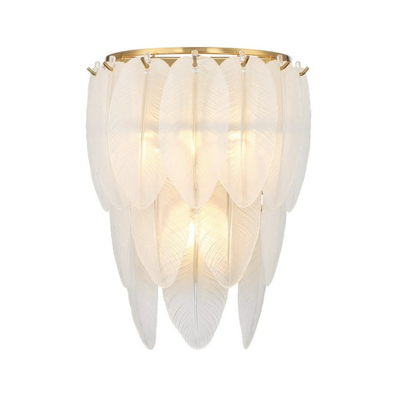 Boa 3-Light Wall Sconce in Warm Brass by Breegan Jane