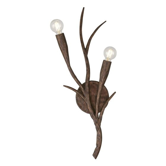 Savoy House 9-5399-2-105 Palisades 2-Light Wall Sconce in Bark by Breegan Jane