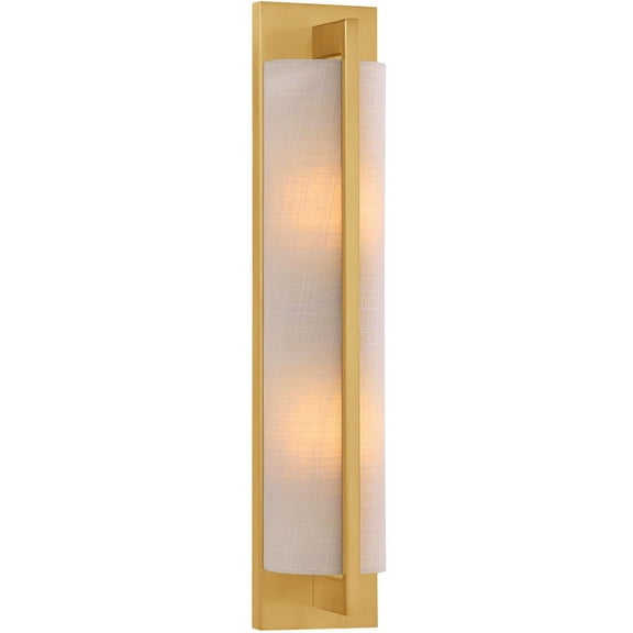 9-8257-2-322-Savoy House-Carver - 2 Light Wall Sconce In Contemporary Style-22 Inches Tall and 4.5 Inches Wide-Warm Brass Finish