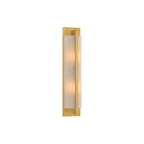 Newell 2-Light Wall Sconce in Warm Brass