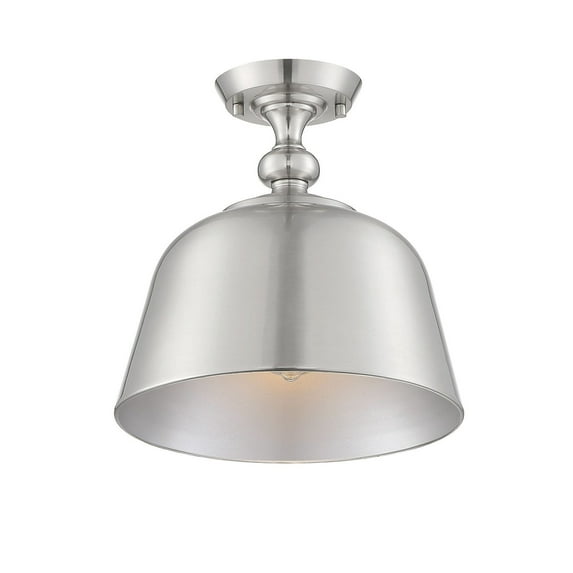 Savoy House Berg 1-Light Ceiling Light in Satin Nickel