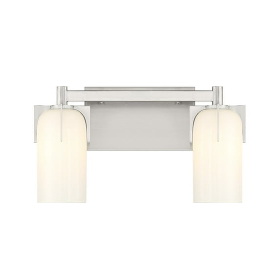 Caldwell 2-Light Bathroom Vanity Light in Satin Nickel