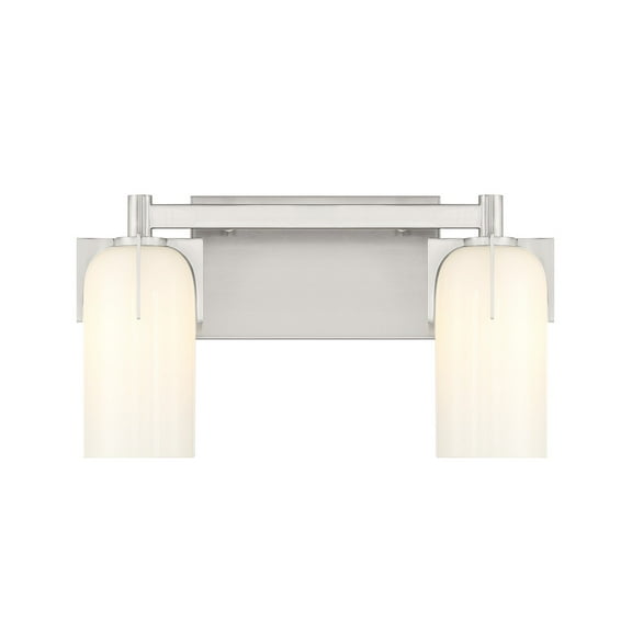 Caldwell 2-Light Bathroom Vanity Light in Satin Nickel