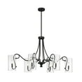 thumbnail image 1 of Calgary 6-Light Oval Chandelier in Matte Black, 1 of 5