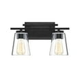 thumbnail image 1 of Savoy House Calhoun 2-Light Black Vanity Light, 1 of 6