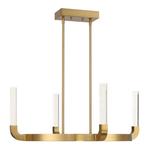 Del Mar 4-Light LED Chandelier in Warm Brass by Breegan Jane