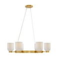 thumbnail image 1 of Isla Blanca 6-Light Chandelier in Warm Brass by Breegan Jane, 1 of 6