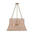 thumbnail image 1 of Longleaf 4-Light Outdoor Chandelier in Burnished Brass, 1 of 6