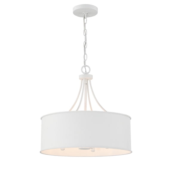 Francis Millar FR7040BQWFR 4-Light Pendant in Bisque White 18'' W x 18'' H