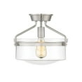 thumbnail image 1 of Savoy House Meridian 1 Light Semi-Flush - Brushed Nickel - M60011BN, 1 of 3