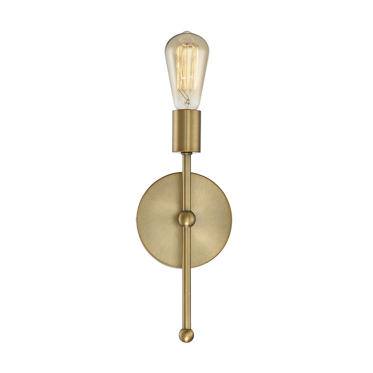 Savoy House Meridian 1 Light Wall Sconce - Natural Brass - M90005-322