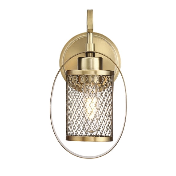 Trade Winds 1-Light Wall Sconce in Natural Brass