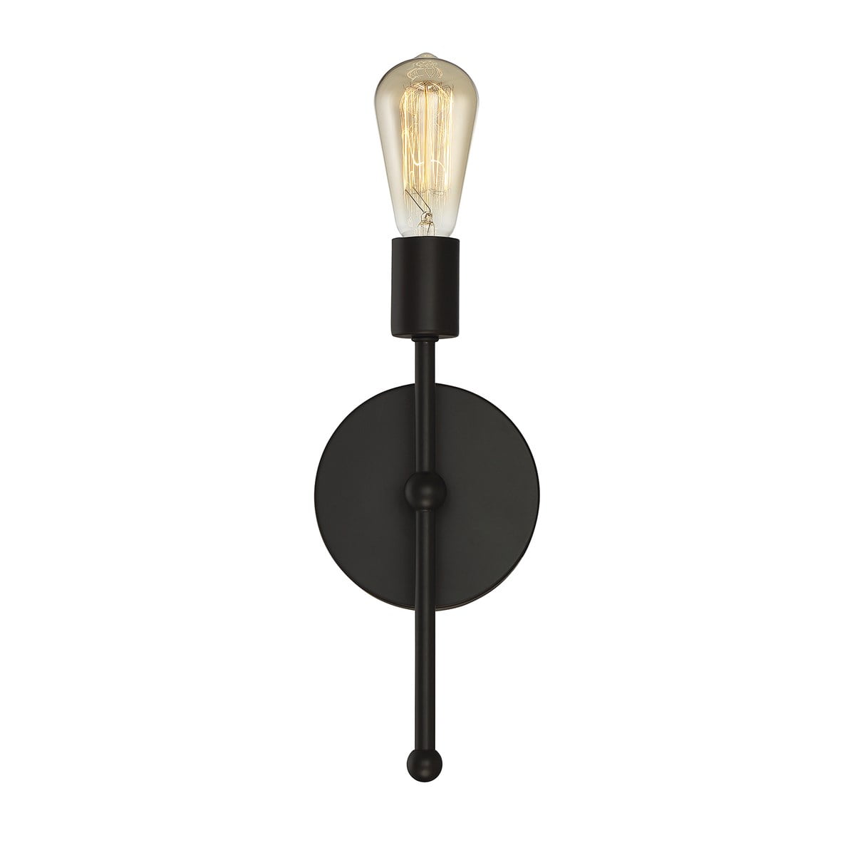 Meridian Chic Oil Rubbed Bronze Outdoor Wall Sconce, Dimmable
