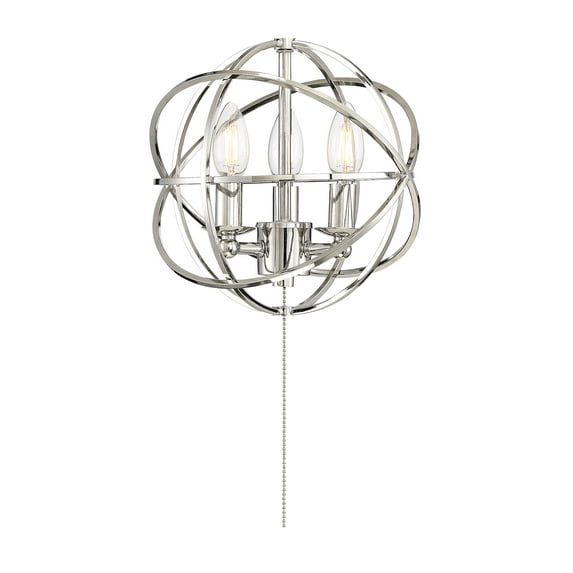 Savoy House North 10.5" 3-Light Clear Glass Fan Light Kit in Aged Wood