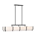 thumbnail image 1 of Black Cashmere Eight Light Linear Chandelier from the Orleans Collection, 1 of 4