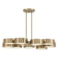 thumbnail image 1 of Talamanca 9-Light LED Chandelier in Noble Brass by Breegan Jane, 1 of 5