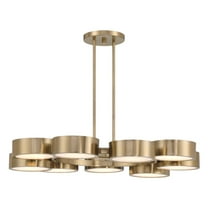 Talamanca 9-Light LED Chandelier in Noble Brass by Breegan Jane