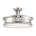 thumbnail image 1 of Savoy House Watkins 3-Light Ceiling Light in Polished Nickel, 1 of 6