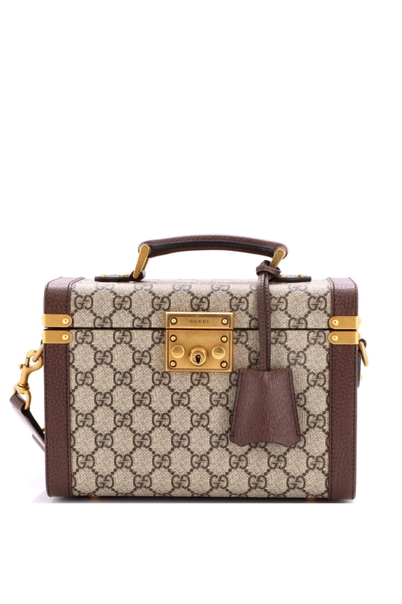 Savoy Top Handle Beauty Case GG Coated Canvas By Rebag
