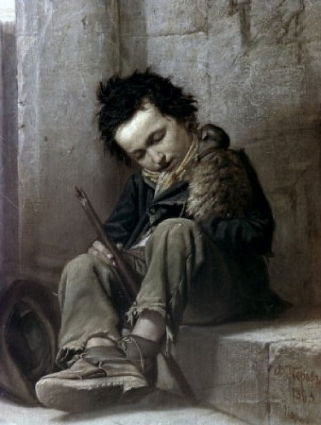 Savoyard by Vasili Grigorevich Perov oil on canvas 1863-1864 1834-1882 Russia Moscow The Tretyakov Gallery Canvas Art - Vasili Grigorevich Perov (24 x 36)