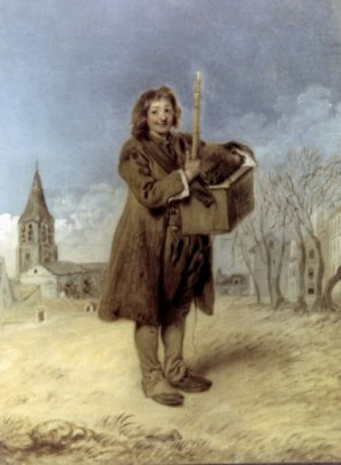 Savoyard with a Marmot by Jean-Antoine Watteau 1709 1684-1721 Canvas Art - Jean-Antoine Watteau (18 x 24)