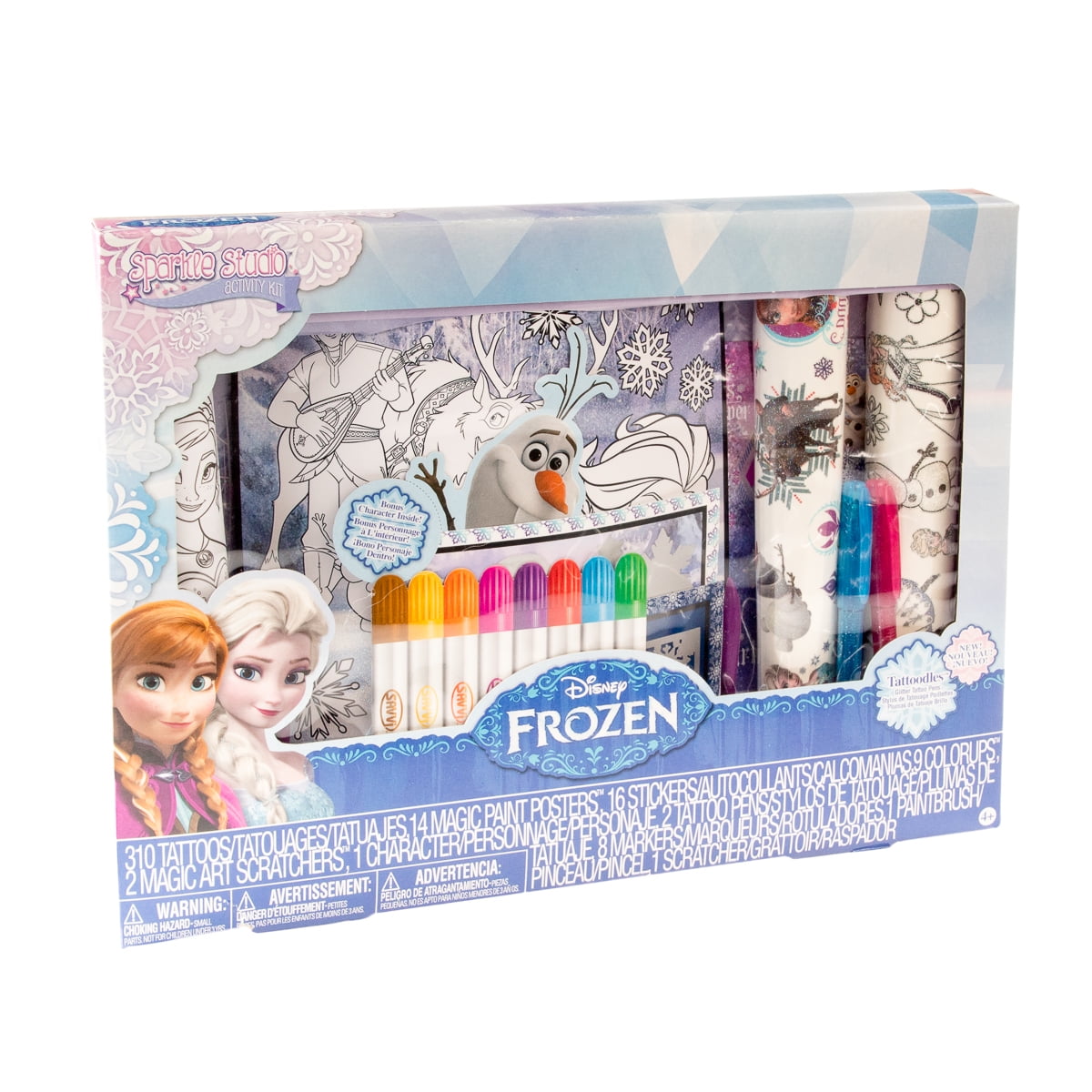 Savvi 364pc Frozen Kids Art Kit Party Gift for Girls Boys Children, Washable Markers Tattoos Posters