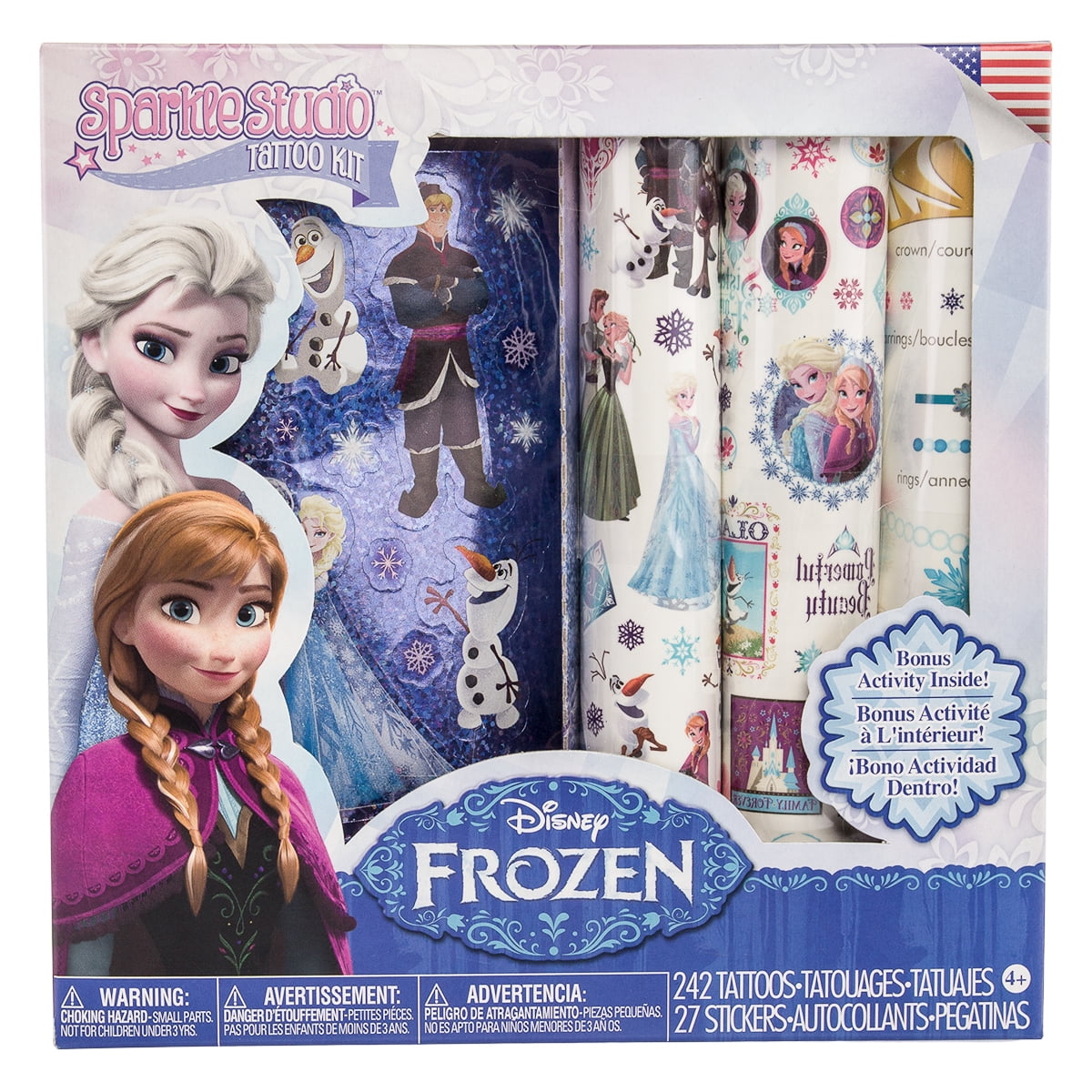 Savvi Frozen Stickers and Temporary Tattoos for Children, Small