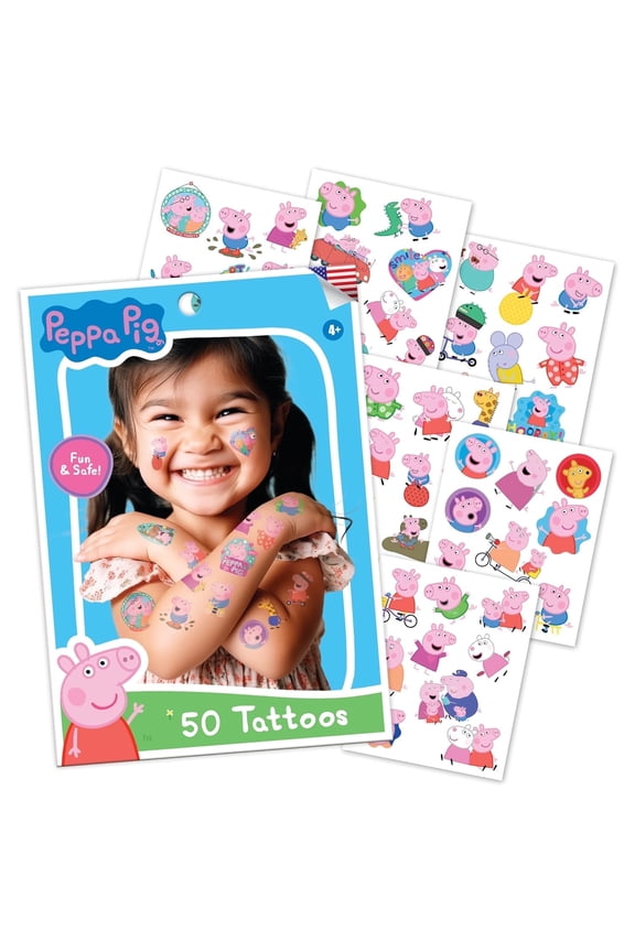 Temporary Tattoos - Peppa Pig, 50 count