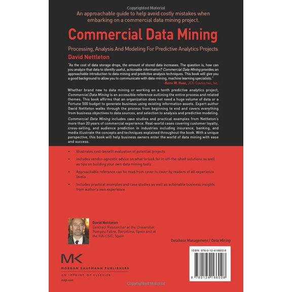 Pre-Owned Savvy Manager's Guides Commercial Data Mining: Processing, Analysis and Modeling for Predictive Analytics Projects, (Paperback)