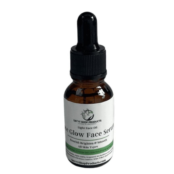Savvy Rose Glow Face Serum  Light -Weight vitamin C, Collagen Boosting, Anti-Aging Serum to smooth, hydrate, nourish, and brighten skin. Perfect for sensitive skin and use under makeup.