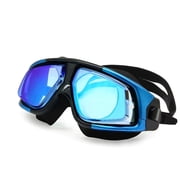 Savvy Specs Farsighted Hyperopia+2.0 to +6.0 Optical Swim Goggles, Big mask swimming goggles Blue Mask +2.0