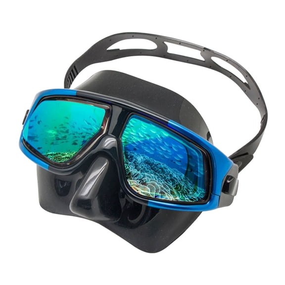 Savvy Specs Farsighted Hyperopia +2.0 to +6.0 Scuba Diving and Snorkeling Mask (Blue Dive +6.0)