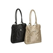 Savvy Vertical Laptop Tote - Gold