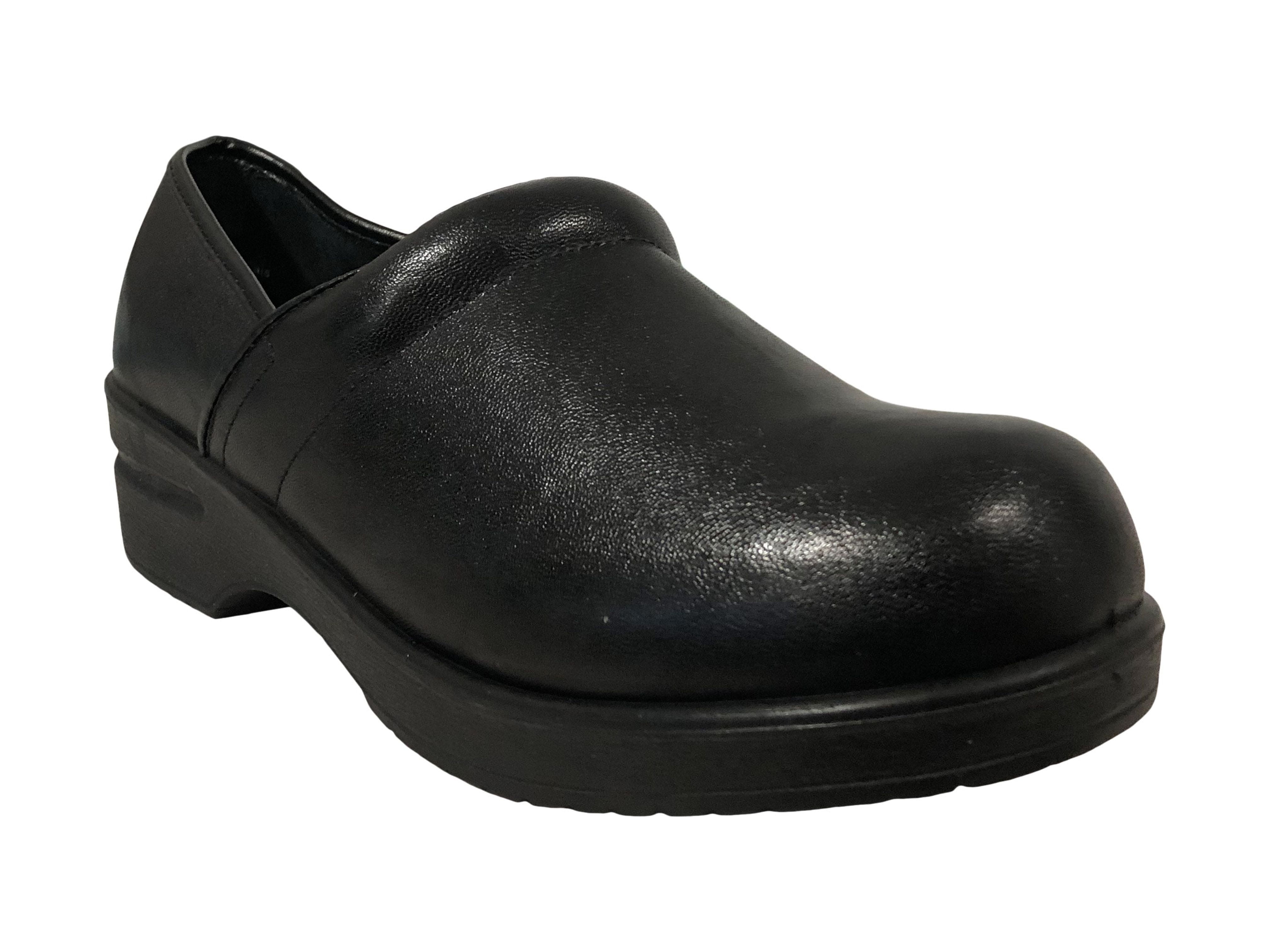 Savvy Womens Brandy Nursing Shoes, Black Smooth, 6.5 M US