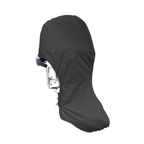 SavvyCraft® Heavy Duty Outboard Motor Cover Waterproof 600D Polyester Marine Boat Engine Cover Fits Up to 250-300HP Black