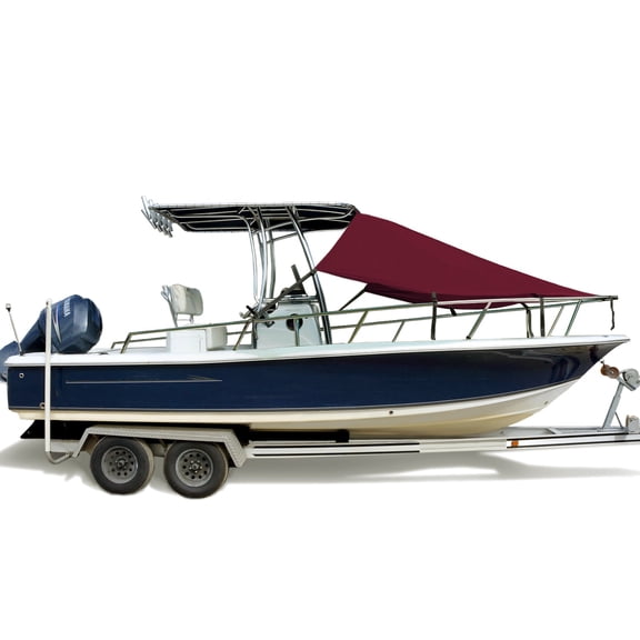 SavvyCraft T-Top Boat Bow Sun Shade Extension, 600D Marine Grade Polyester UV Protection Canopy