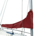 thumbnail image 1 of SavvyCraft Waterproof Mainsail Boom Cover, Heavy Duty 600D Sailboat Mainsail Cover UV protection Weather-Resistant, Boom Length 12'-13' Burgundy, 1 of 6